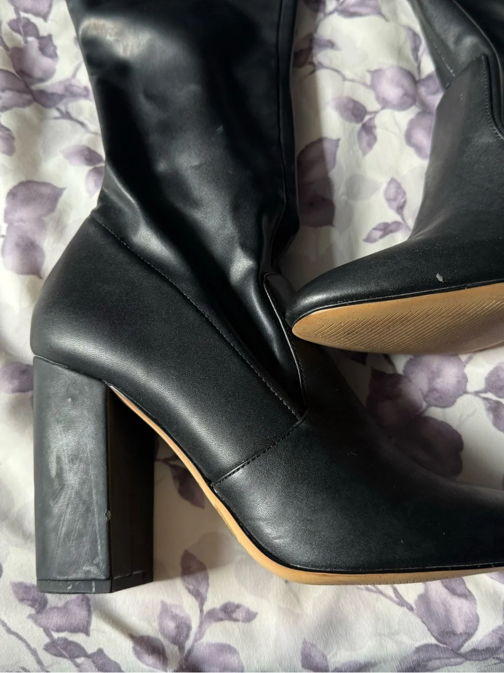 Aldo Over-the-Knee Block Heel Boots - Picture 2 of 8